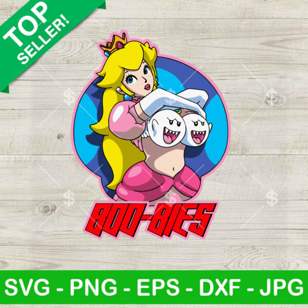Funny Princess Peach Boo Bies SVG