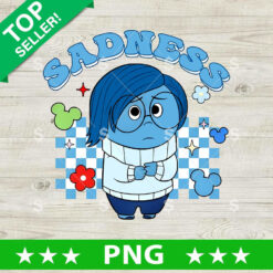 Sadness Emotion Inside Out PNG, Inside Out 2 PNG, Fear PNG Sublimation transfer PNG