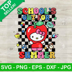 Hello Kitty School's Out For Summer SVG