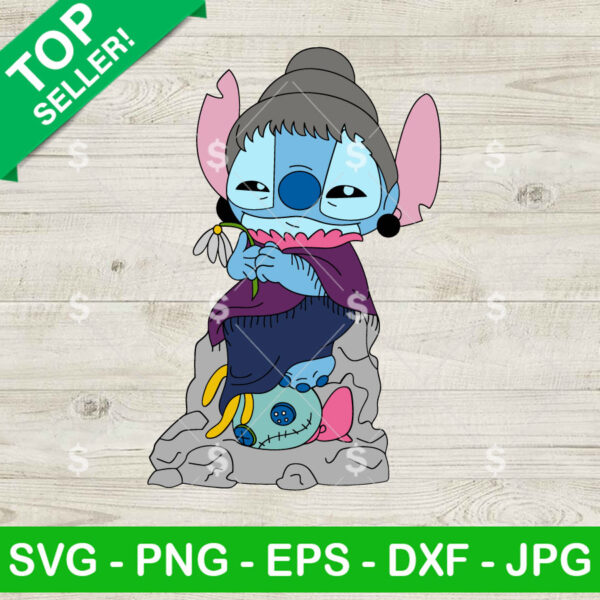 Stitch Granny Ghoul SVG, Stitch Haunted Mansion SVG, Stitch Halloween SVG Cricut