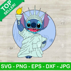 Stitch 4th Of July Liberty SVG