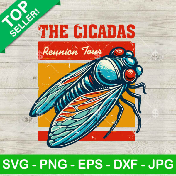 Vintage The Cicadas Reunion Tour SVG