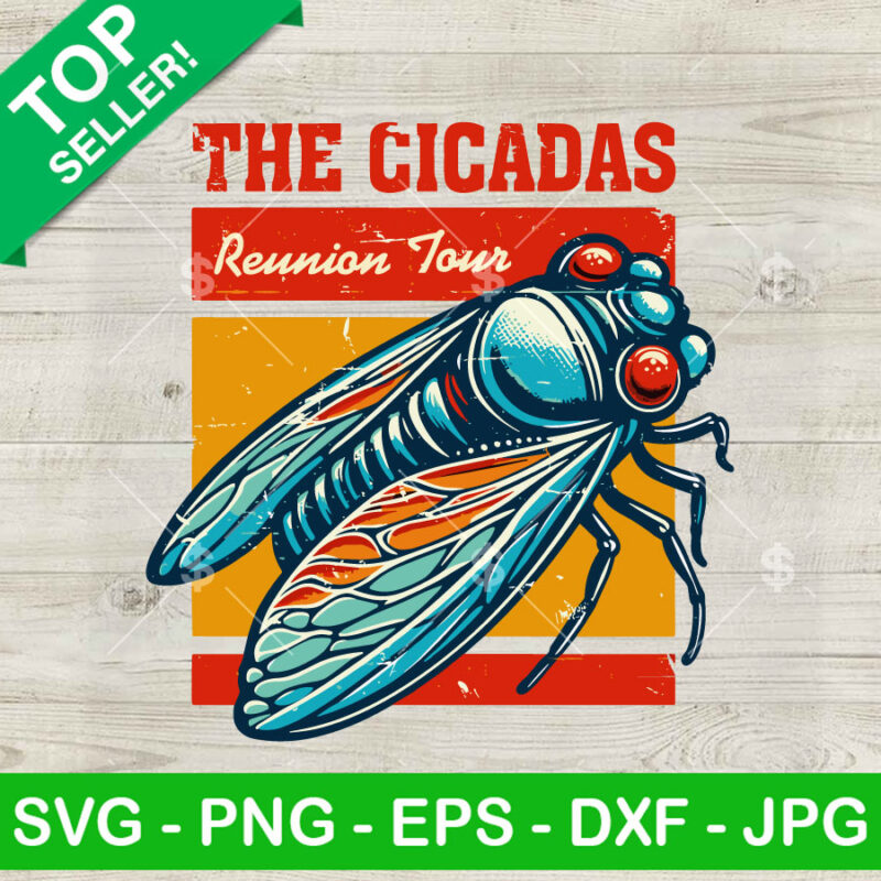 Vintage The Cicadas Reunion Tour SVG