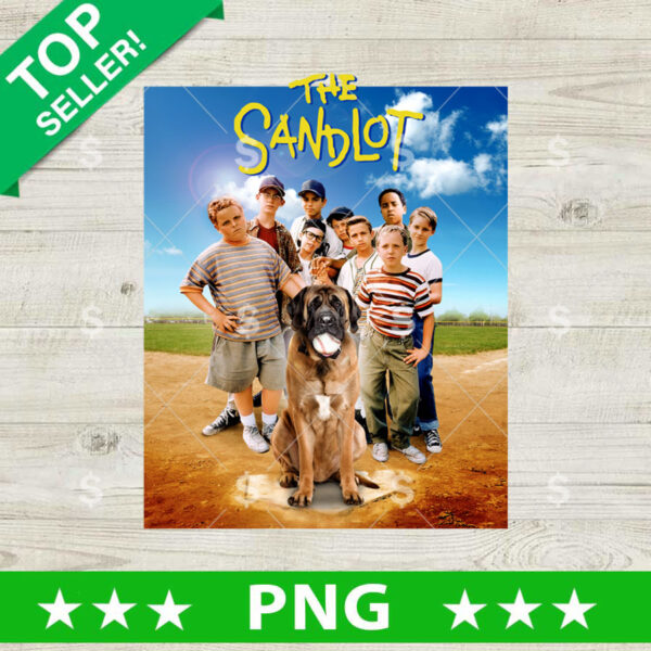 The Sandlot Movie Poster Baseball PNG, The Sandlot Sublimation transfer PNG, The Sandlot Movie PNG