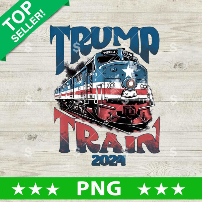 Trump Train 2024 PNG, Trump America PNG, Train America Flag Sublimation transfer PNG