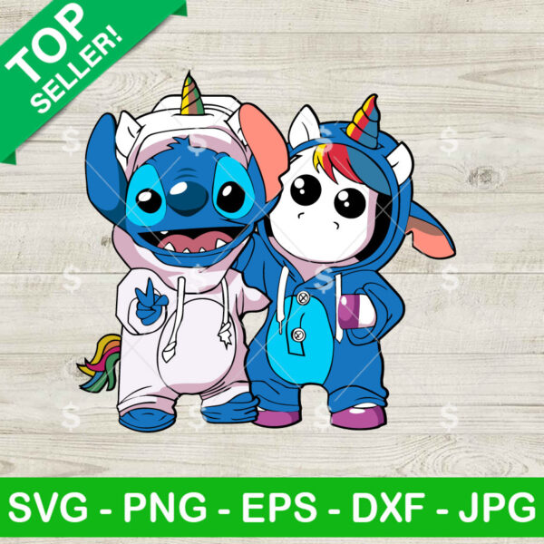Stitch And Unicorn Cosplay SVG