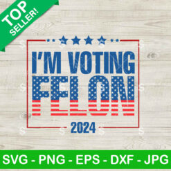 I'm Voting Felon American Flag SVG