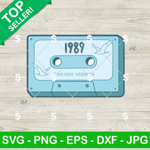 1989 Album Cassette Tape Svg