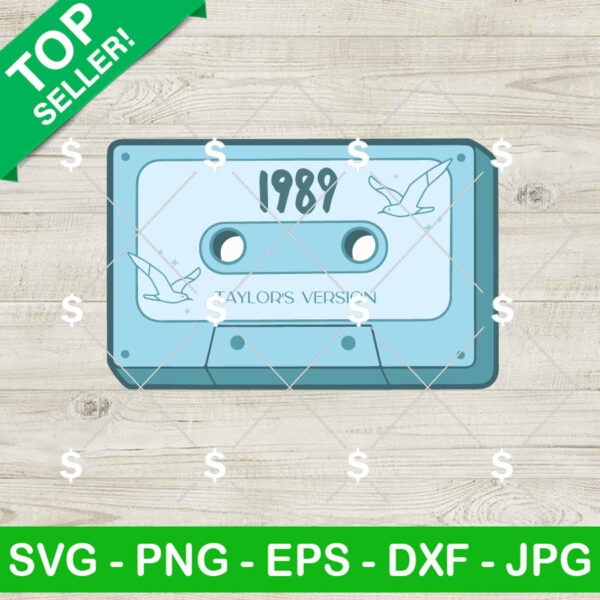 1989 Album Cassette Tape SVG, Taylor's Version SVG, Taylor Swift Fan SVG