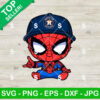 Baby Spiderman Houston Astros Baseball SVG