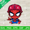 Baby Spiderman Los Angeles Angels Baseball SVG