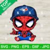Baby Spiderman Toronto Blue Jays Baseball SVG
