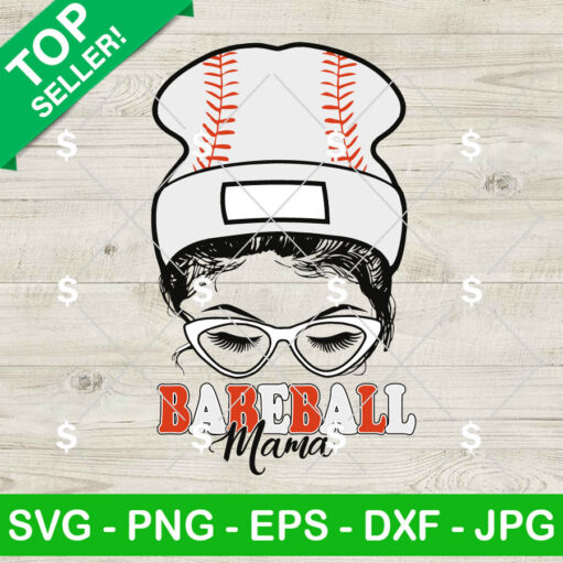 Baseball Mama Beanie Svg