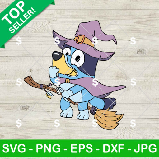 Bluey Witch Halloween SVG