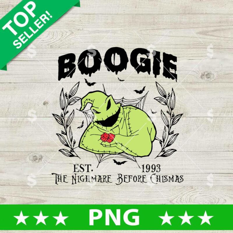 Boogie est 1993 The Nightmare Before Christmas PNG, Nightmare Before Christmas Sublimation PNG
