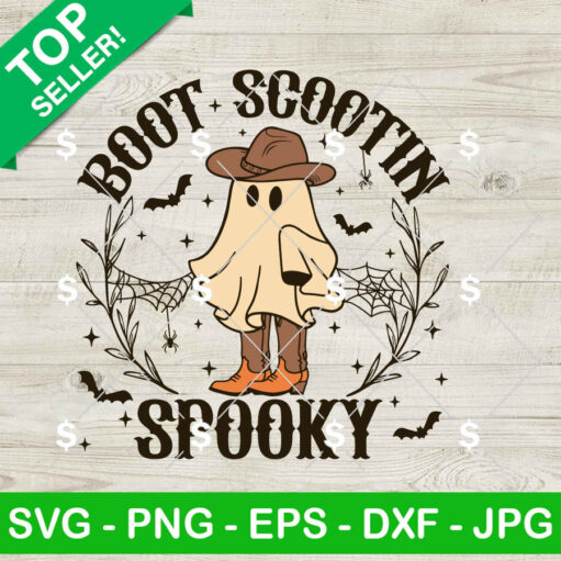 Boot Scootin Spooky Svg