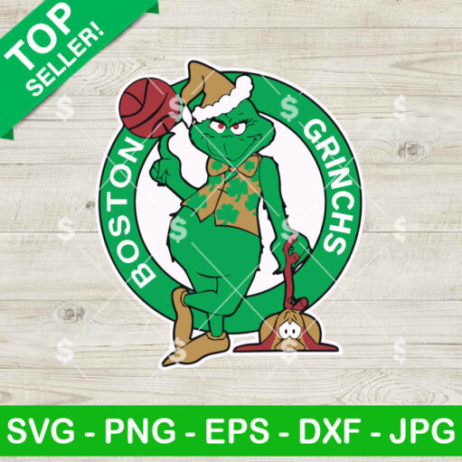 Boston Celtics Grinchs SVG