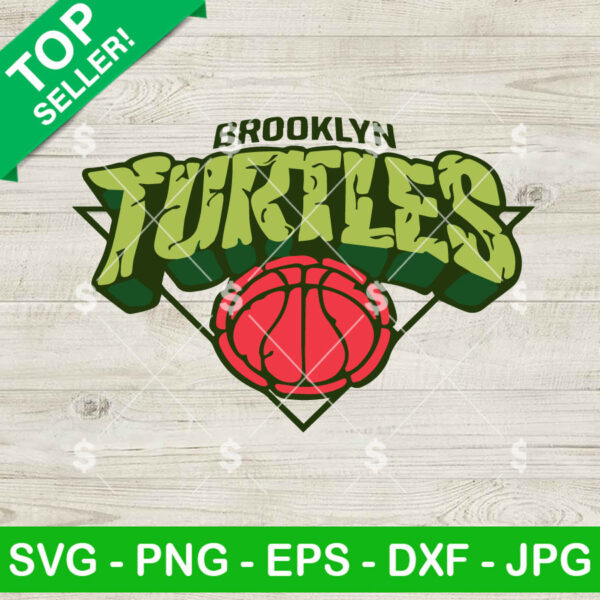 Brooklyn Turtles Basketball SVG, New York Knicks SVG, New York Knicks x Ninja Turtle SVG PNG