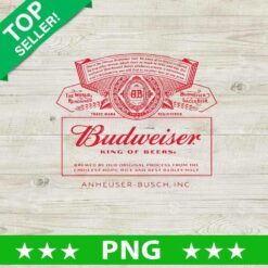 Budweiser Logo Beers PNG, Budweiser Sublimation transfer PNG