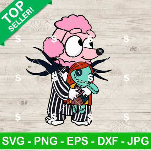 Coco Bluey Dog Jack Skellington Svg