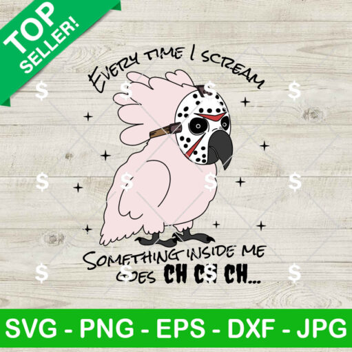 Cute Horror Jason Voorhees Cockatoo SVG