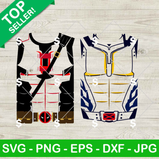 Deadpool And Wolverine Torso SVG