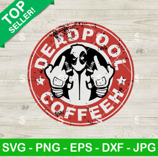 Deadpool Coffeeh Starbucks Logo Svg