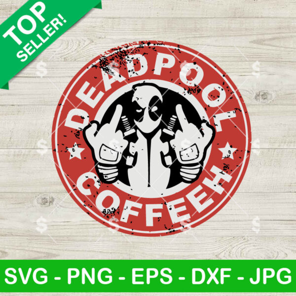 Deadpool coffeeh Starbucks Logo SVG