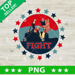 Donald Trump Fight Vintage PNG