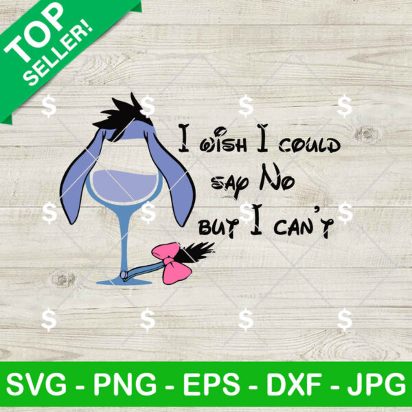 Eeyore Winnie The Pooh Wine Glass SVG