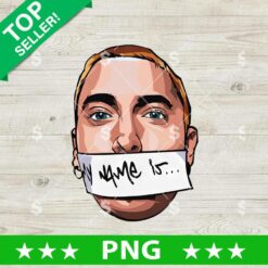 Eminem Rapper My Name is PNG, Eminem Rapper Sublimation PNG