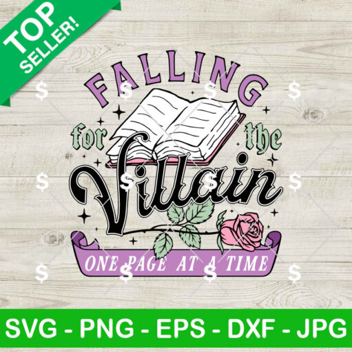 Falling For The Villain One Page At A Time Svg