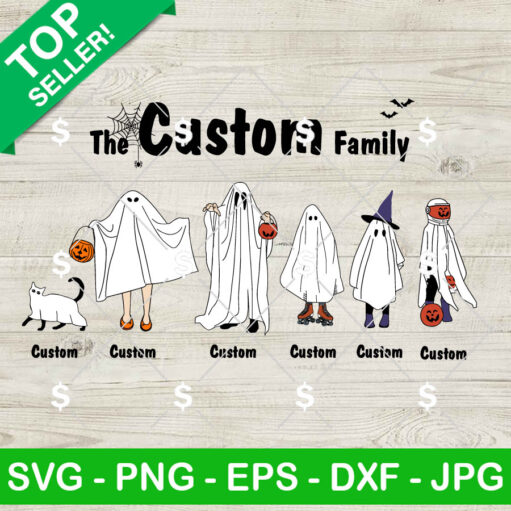 Family Ghost Halloween Name SVG