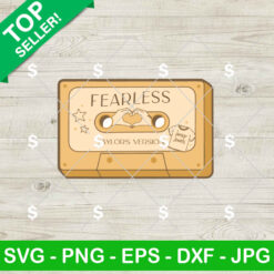 Fearless Album Cassette Tape SVG