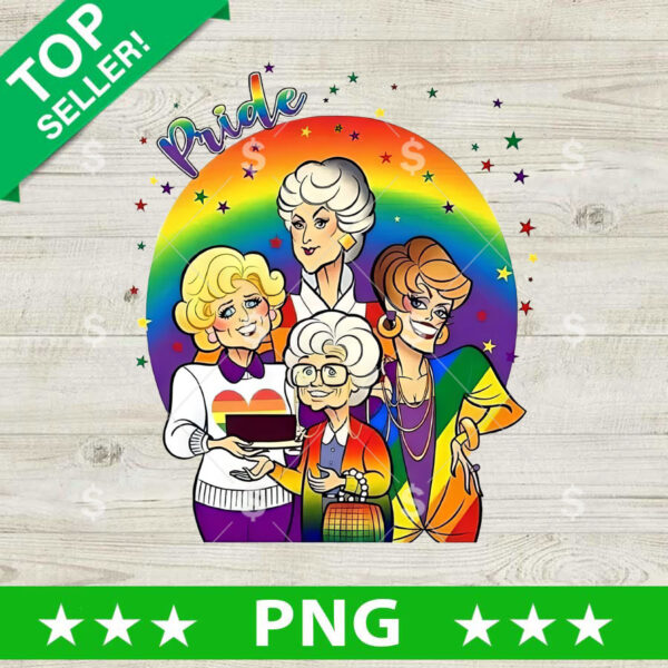 Golden Girls Pride LGBT PNG, Golden Girls Sublimation transfer PNG