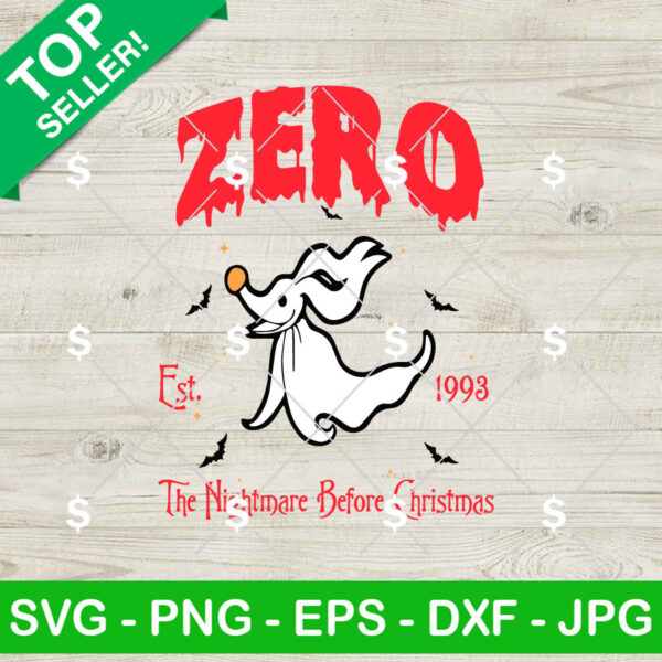 Zero Nightmare Before Christmas SVG
