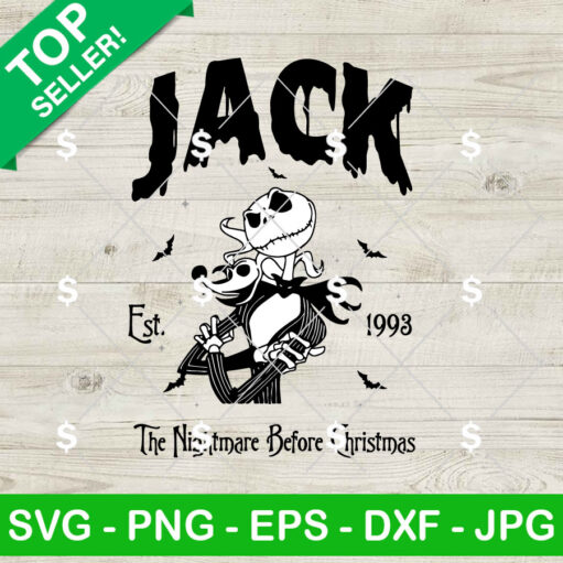 Jack Skellington The Nightmare Before Christmas Svg