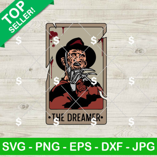 Halloween Tarot Freddy Krueger Svg