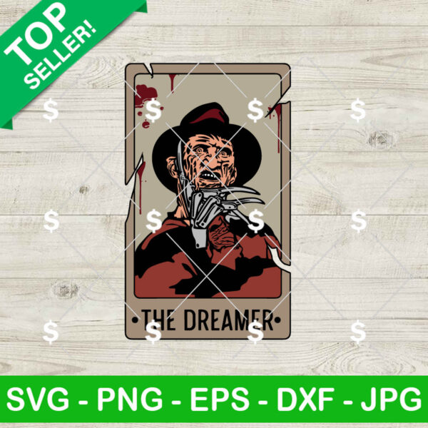 Halloween Tarot Freddy Krueger SVG