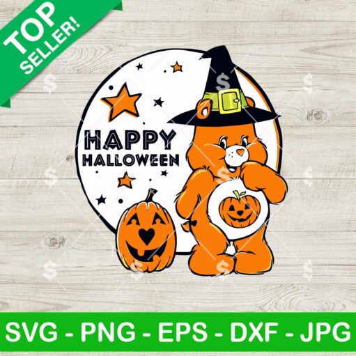 Happy Halloween Care Bear Svg