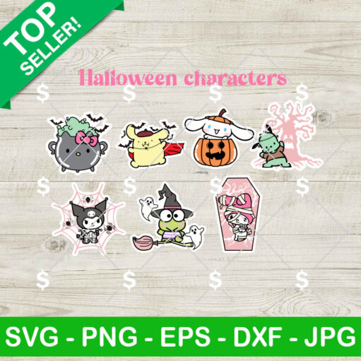 Hello Kitty Sanrio Halloween Set Svg