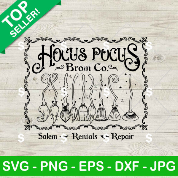 Hocus Pocus Broom Co SVG