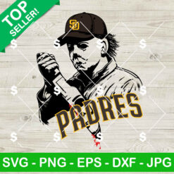 Horror Michael Myers San Diego Padres Baseball SVG