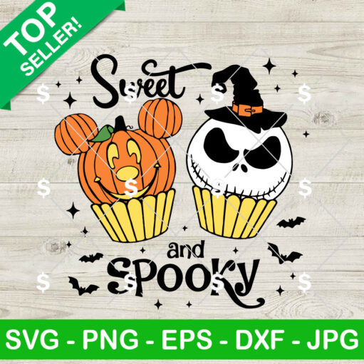 Jack Skellington Sweet And Spooky Svg