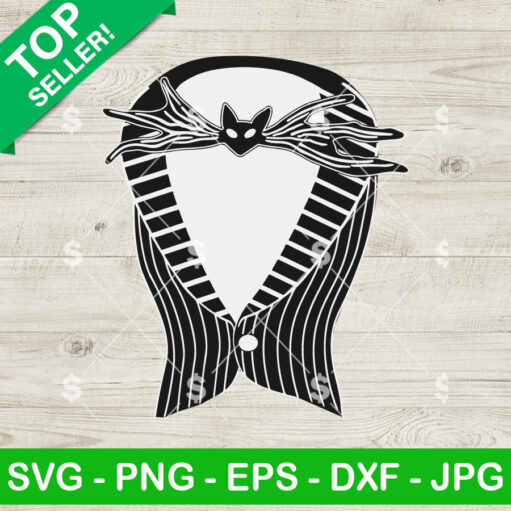 Jack Skellington Tuxedo Costume Svg