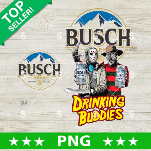 Jason Voorhees And Freddy Krueger Drink Buddies Busch Beer Png