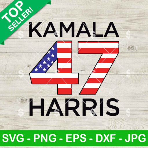 Kamala Harris 47 President Svg