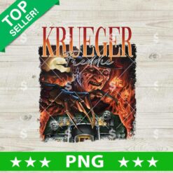 Krueger Freddie Horror Movie PNG, Krueger Freddie Sublimation PNG