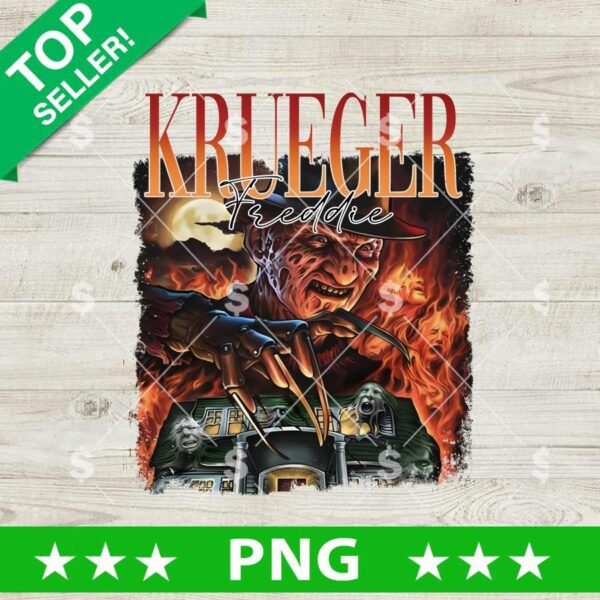 Krueger Freddie Horror Movie PNG, Krueger Freddie Sublimation PNG