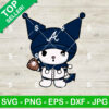 Kuromi Atlanta Braves Baseball SVG